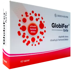 Oficiální balení doplňku stravy GlobiFer® forte